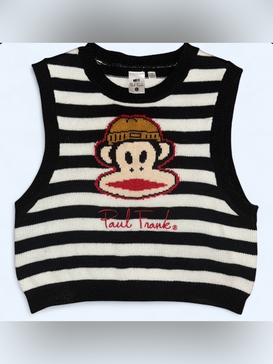 Paul Frank Tops - Paul Frank Striped Knit Sweater Vest - Size Large
